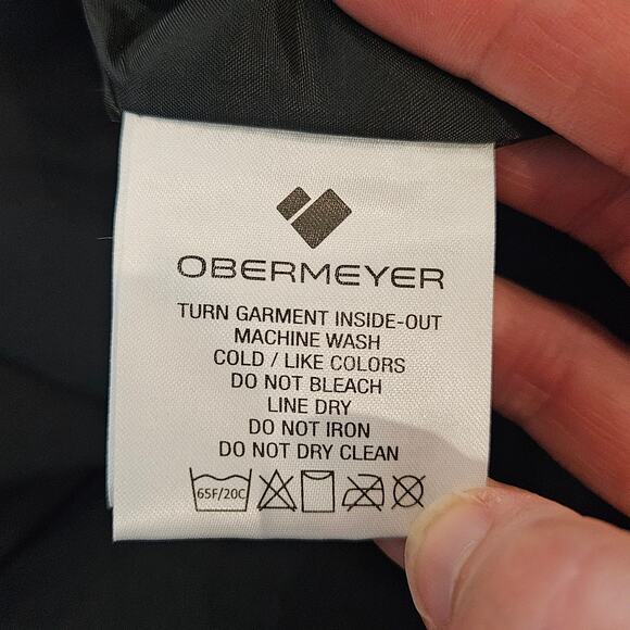 Obermeyer Keystone Ski Snowboard Pants Womens Size 12 Black Insulated Winter - Picture 12 of 12